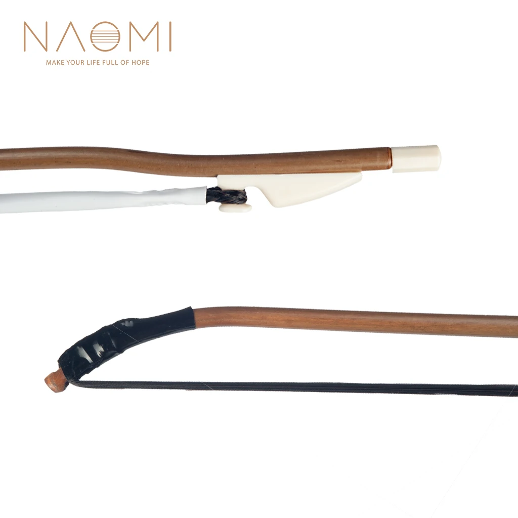 Naomi erhu arco violino chinês arco cavalo preto corda de cabelo instrumento peças acessórios novo