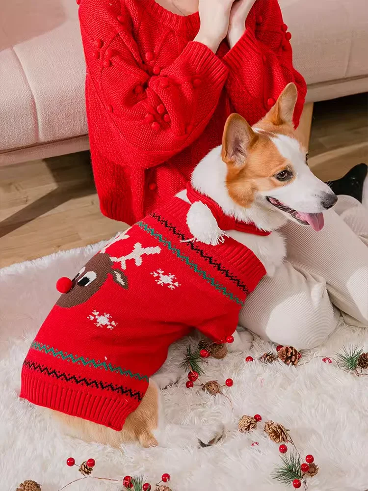 Quente cisas ano novo roupas para cães cachecol para cães pequenos e médios kawaii pomeranian chihuahua camisola para animais de estimação por pequeno um animal de estimação