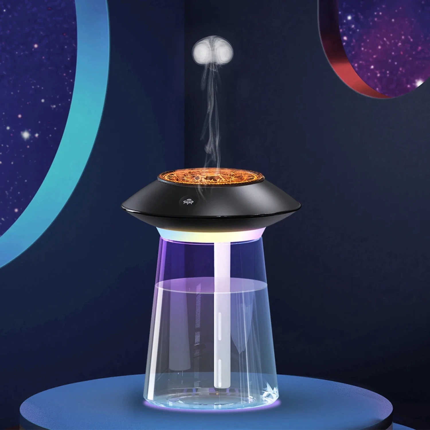 Simulated  Jellyfish Air Humidifier USB Charging 1200mAh Battery Operated Ultrasonic Water  Diffuser  Humidifier