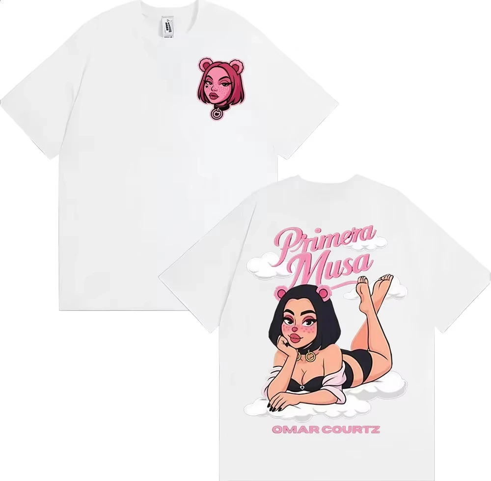 เสื้อยืดแฟชั่นสไตล์โอมา คอร์ทซ์ พรีเมรา มูซา ทัวร์ 2025 สำหรับผู้ชาย ผู้หญิง และคู่รัก เสื้อยืดลำลองใส่สบายทรงโอเวอร์ไซส์