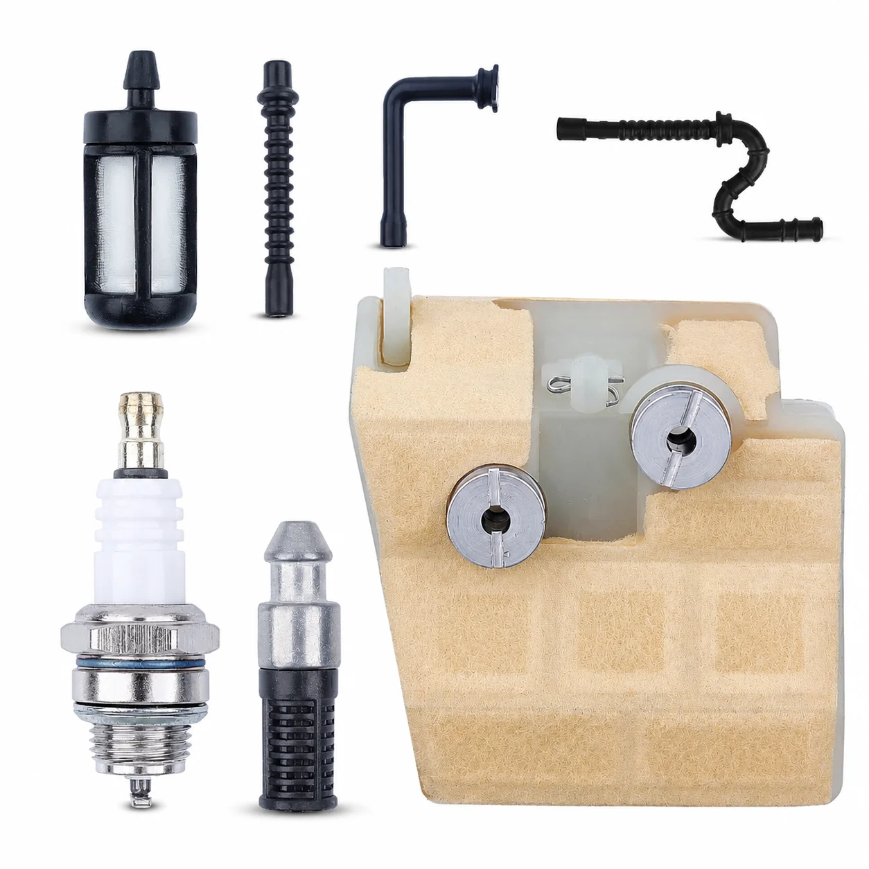 Air Filter Fuel Line Oil Hose Spark Plug Fuel Filter Oil Filter Tune Up Kit For Stihl 024 026 PRO MS240 MS260 OEM 11211201612