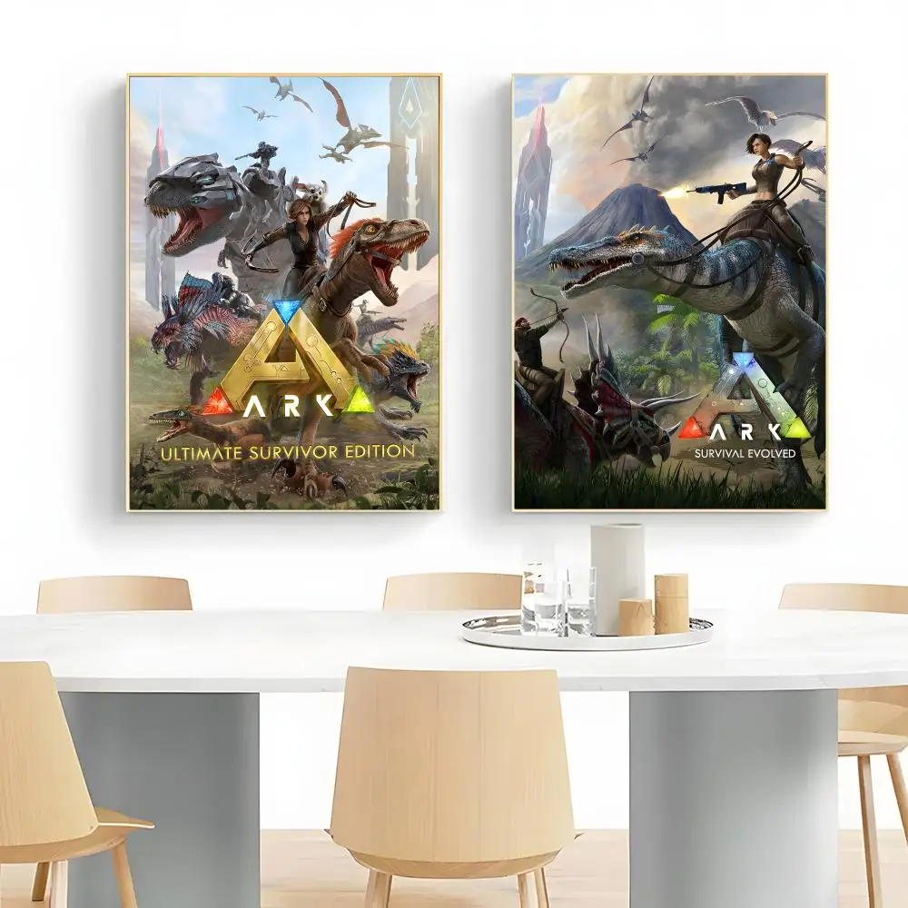 Popular Survival Game Ark Survival Evolved Poster Wall Art Print Decorative Mural Home Decor Gift Unframed