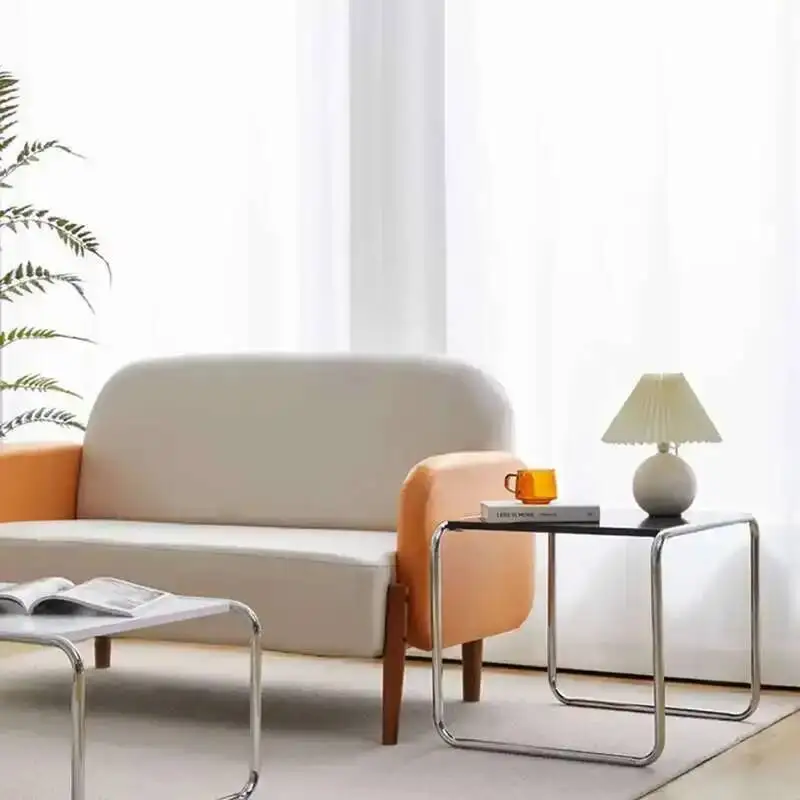 طاولة الصلب ميسا البساطة القهوة المتقدمة المعيشة الحديثة الجدول المرأة تصميم غرفة معدنية فريدة من نوعها القهوة سنترو فناء الأثاث العلوي #6