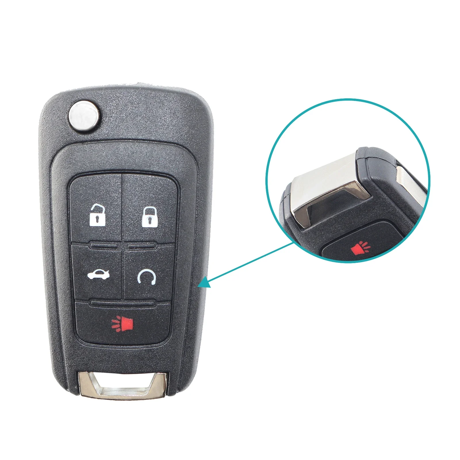 5 Buttons Car Remote Control Key Fob Case 315MHZ ASK 46 Chip for GMC Terrain Chevrolet Cruze Camaro Buick Regal OHT01060512