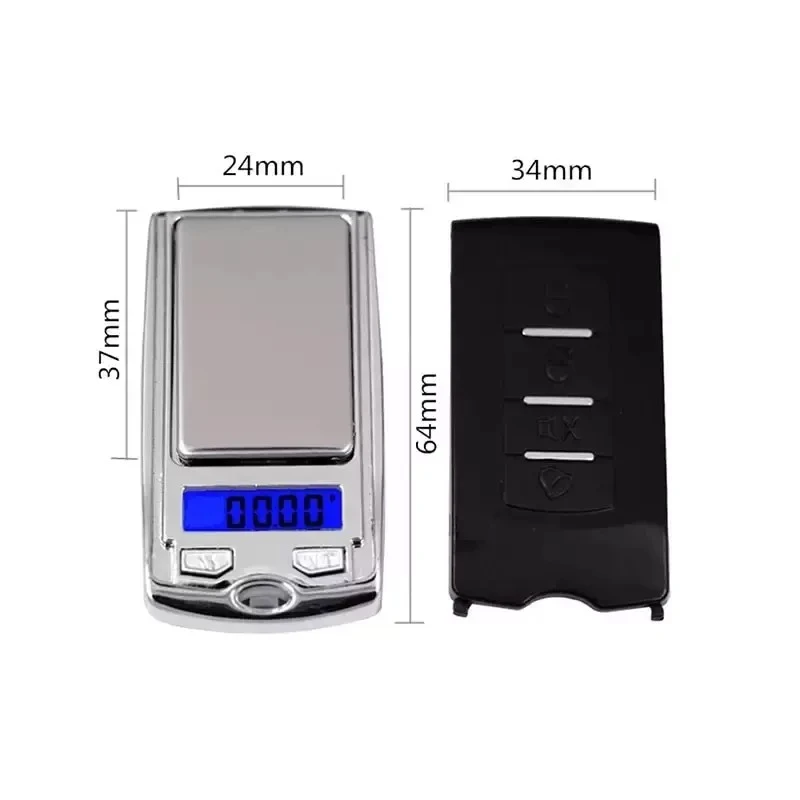 200g/0.01g Precision Jewelry Scale Portable Car Key Mini Scale Mini Digital Pocket Electronic Scale With LCD Display Weigh Tools