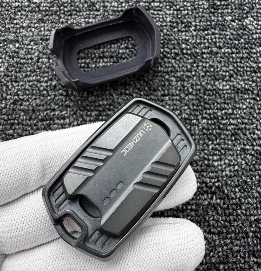 Used EDC Matrix based zirconium alloy+shell fidget slider decompression toy