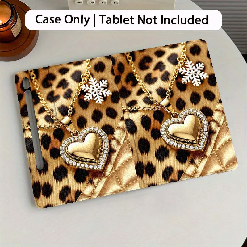 

Luxury Love Leopard Pattern For Samsung Galaxy Tab S7 S8 S9 S10 FE Plus 12.4 13.1 Inch Tablet Case