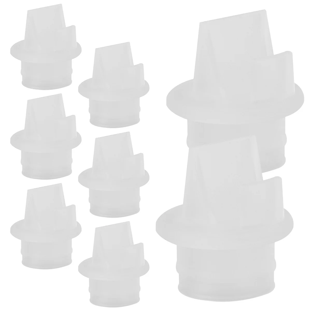 8 قطعة صمام مضخة الثدي سيليكون استبدال منقار البط موازنة السلس تدفق الحليب الملحقات للكهرباء اليدوية