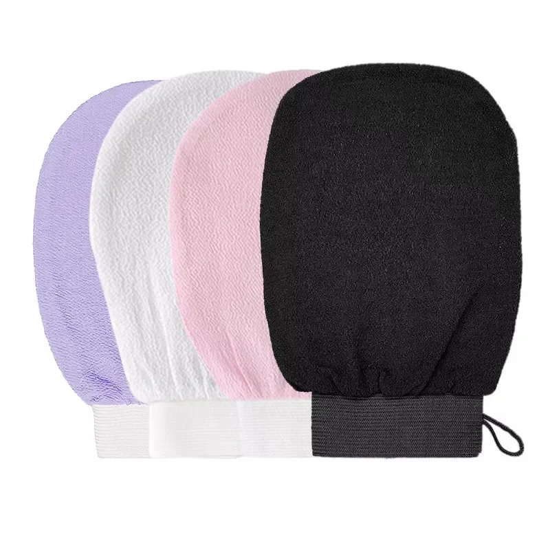 1PC Gloves Dead Skin Facial Massage Scrub Exfoliating Back Scrub Gloves Durable Multi Color Deep Cleansing Towels For Shower