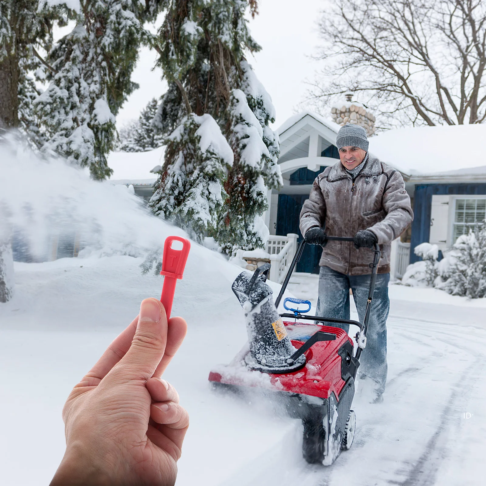 

5Pcs Snow Thrower Ignition Starter Keys Easy Replace Durable Accessories for Lawn Removal Equipment