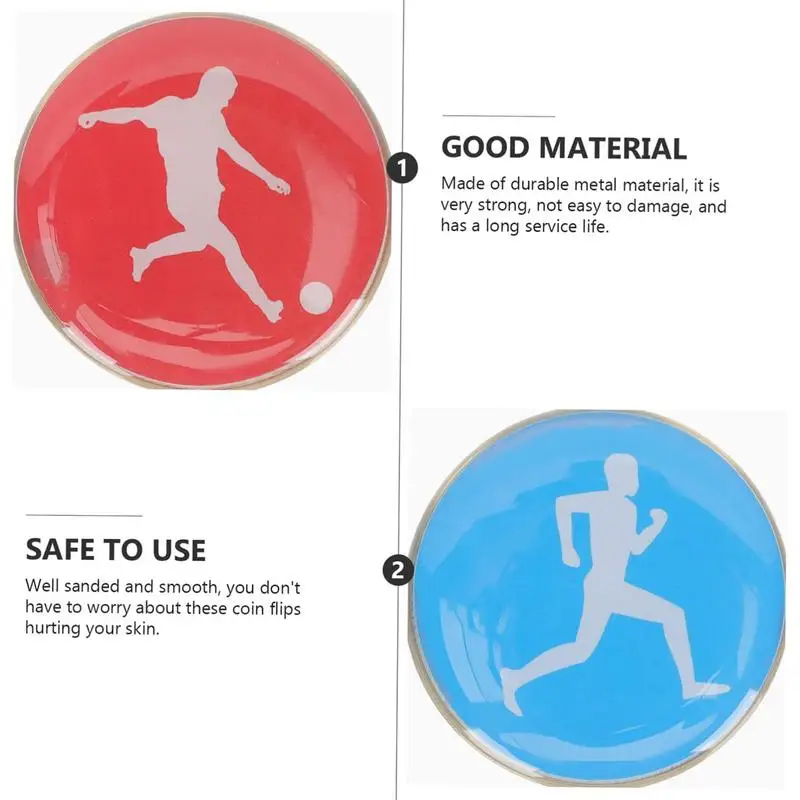 Soccer Toss Coin Two‑sided Referee Toss Coin Double-sided Referee Toss Coin For Soccer Football Volleyball Table Tennis