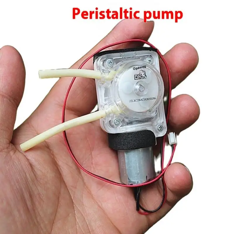 1Pcs Self Priming Pump Micro DC 3V 3.7V Peristaltic Water Pump Can Change Flow Direction Of Inlet And Outlet Small Liquid Pump