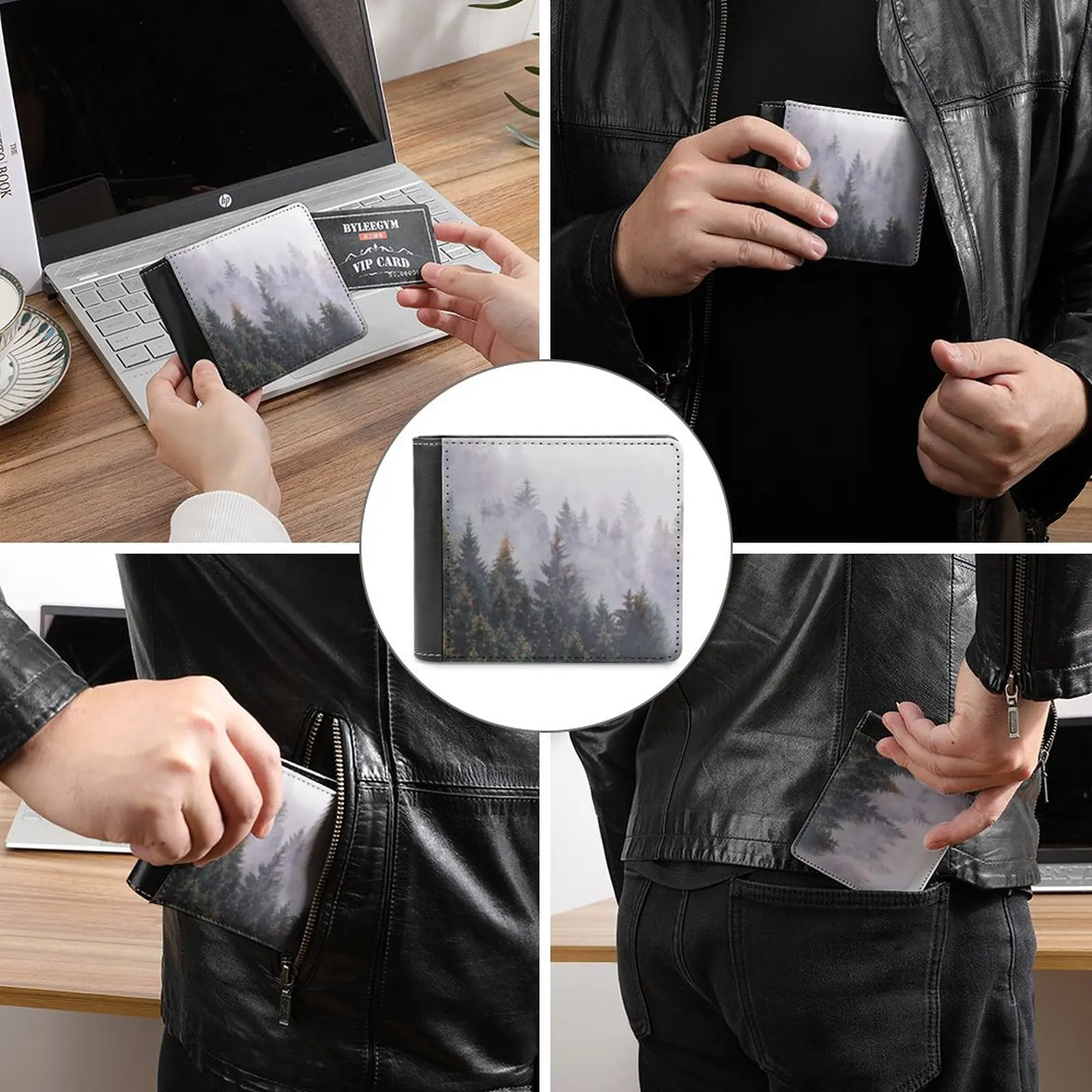 Jackson superelle carteira de couro masculina bolsa fina titular do cartão carteiras saco de dinheiro got7 kpop jb jaebeom jaebum mark jackson