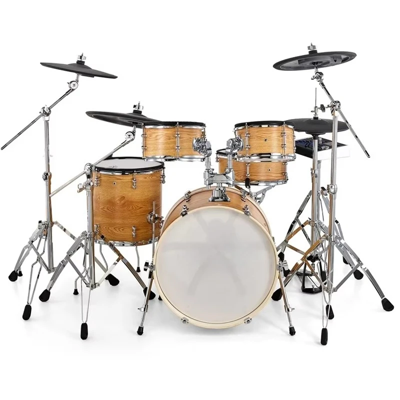 XD-2000-KM Natural Color Acoustic Design Electric Drum Set Factory Direct Sales Drum Set Electric Drum Set Professional