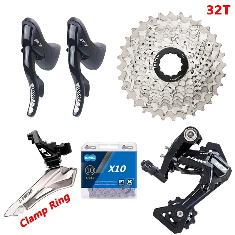LTWOO R7 2x10 speed Racefiets kit Shifters Hendel Remderailleur X10 Ketting 10V Cassette 20S groepset met fow TIAGRA 4700