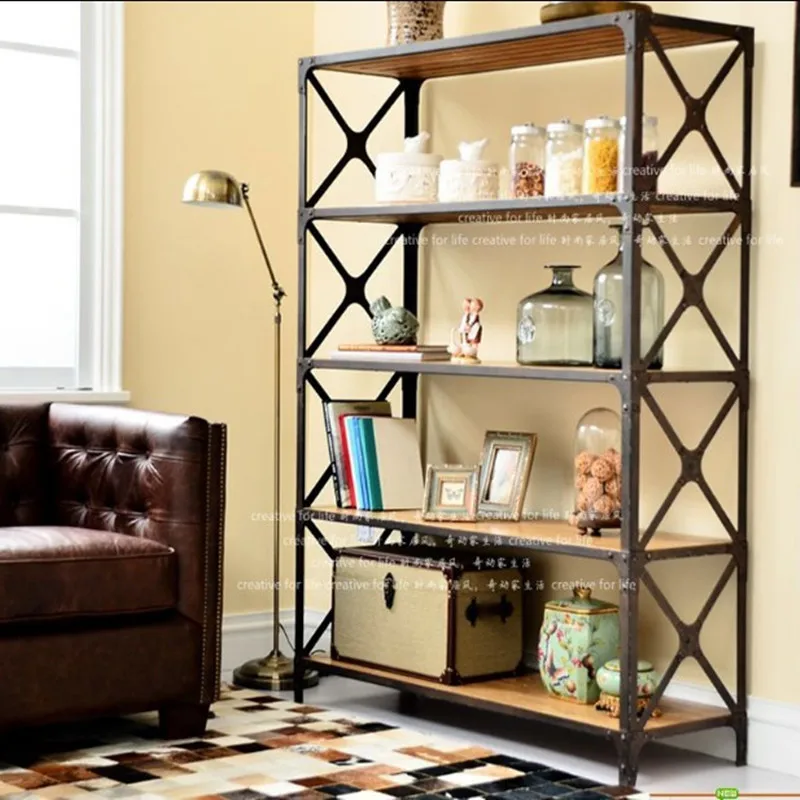 Furniture for small-sized apartments  Storage Display Rack with Solid Wood Multi-Layer Design, Custom Log Baffle Organizer"