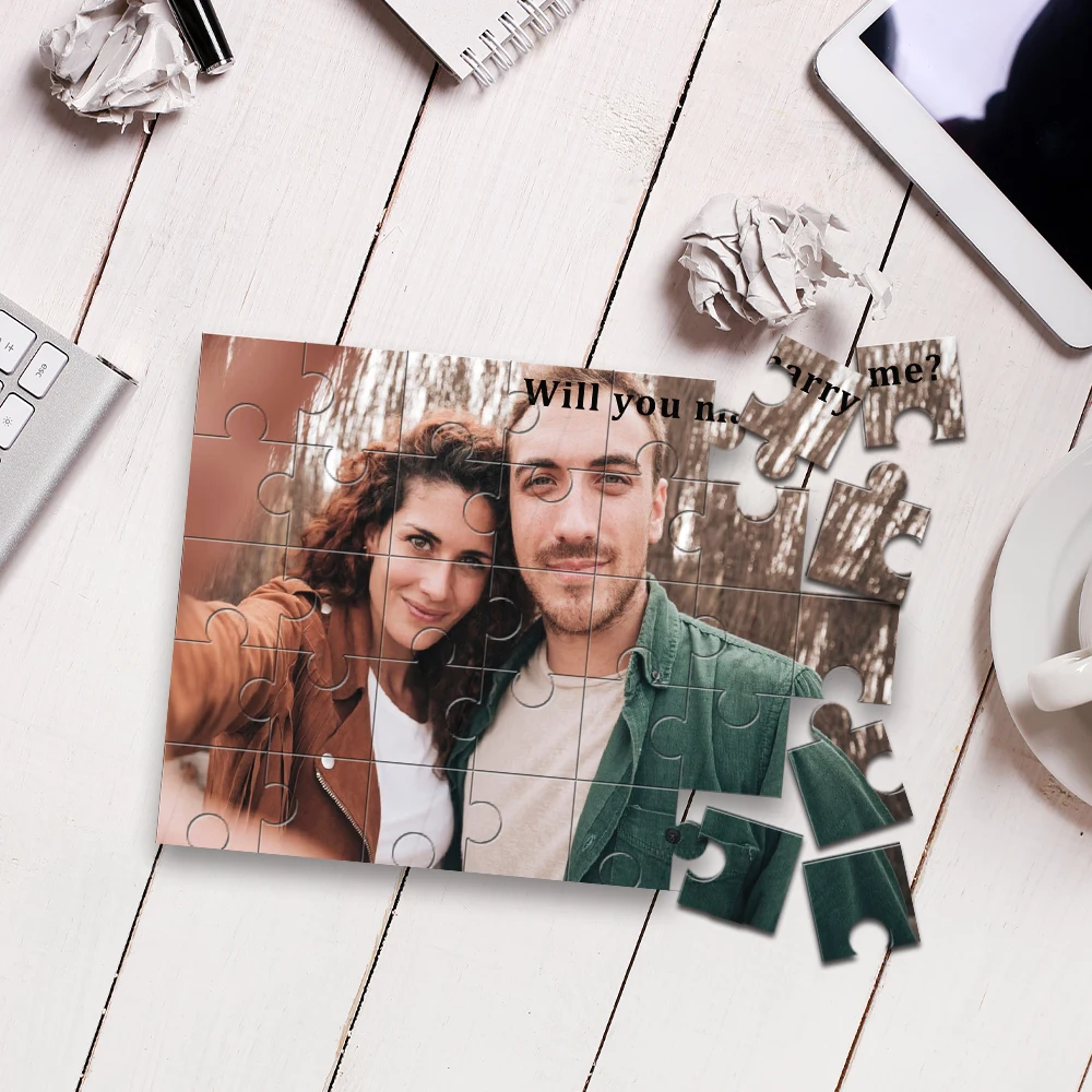 35/150/300/500/1000 قطعة صور مخصصة شخصية الضغط الألغاز بازل قطع الألغاز المخصصة في صور هدية الطفل