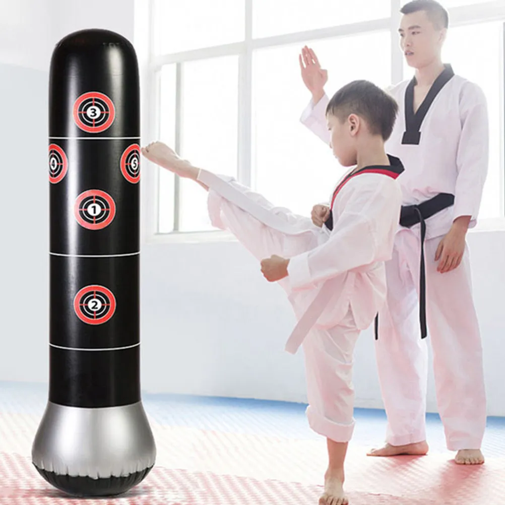 Thickened PVC Inflatable Sandbag for Home Gym, Boxing Training, Agility and Hand-Eye Coordination