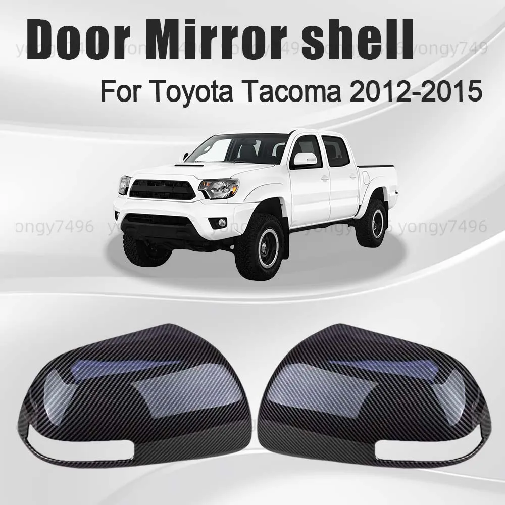 Car Upgrade Carbon Fiber Door Mirror Shell For Toyota Tacoma 2012 2013 2014 2015 Car Rearview Accessories Decoration Styling