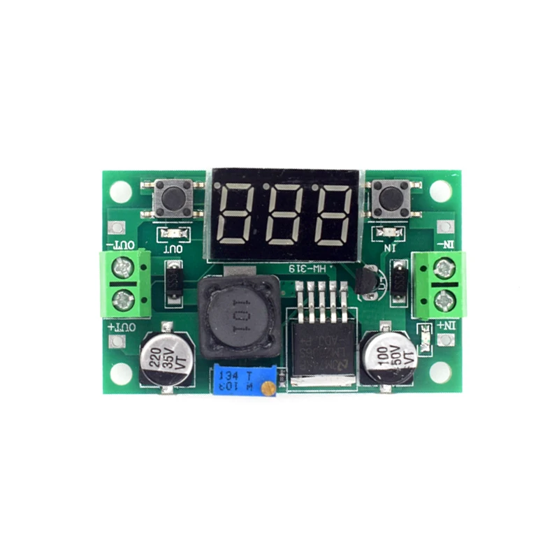 LM2596S DC-DC Buck Converter Step-Down Power Supply Module LM2596 Adjustable DC4V-40V Voltage Regulators with digital display