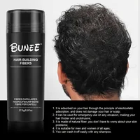 BUNEE Hair Fiber 27.5g: Men's Natural Hair-Thickening Fibers for Balding Areas, Fills Part Lines, Includes 27.5g Fiber Powder. 5
