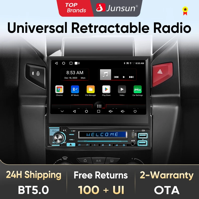 Junsun Carplay Android Auto Radio 7