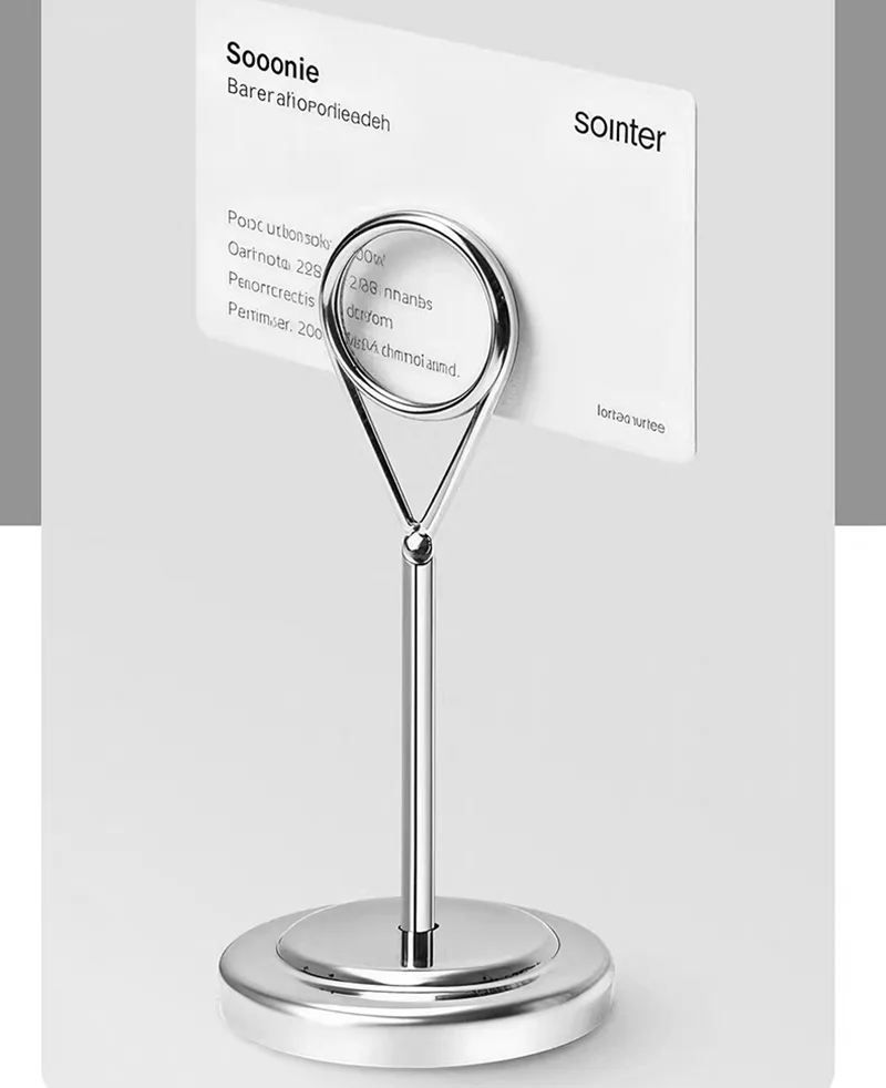10 Pieces Restaurants Weddings Place Card Holder Tabletop Menu Holder Harp-Clip Number Holder Recipe Holder Reserved Card Holder