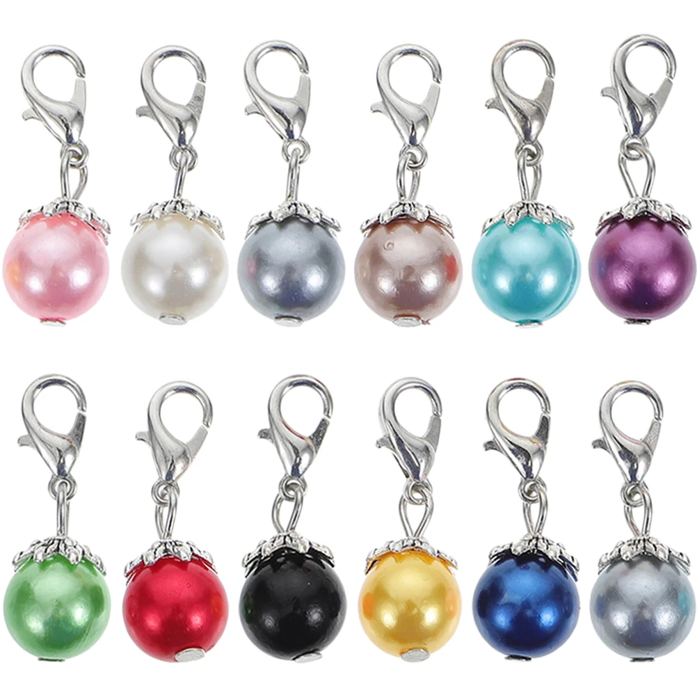 

12 Pcs Crystal Lobster Buckle Jewelry Necklace Clasps for Making Imitation Pearls Jewellery with