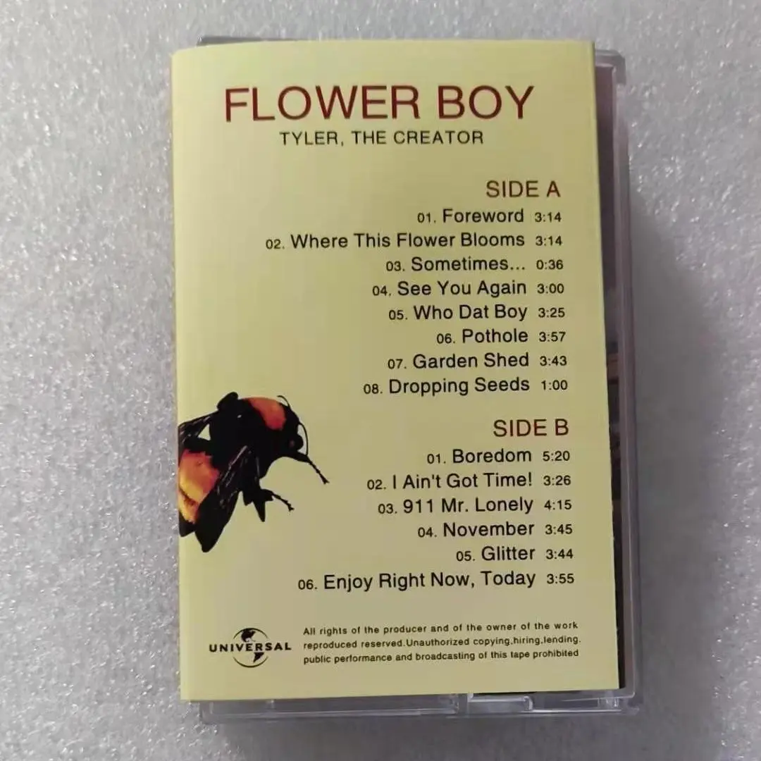 Rap Tyler The Creator Musik Tape Flower Boy Album Stirnwort Kassetten Cosplay Recorder Walkman Auto Soundtracks Box Party Musik