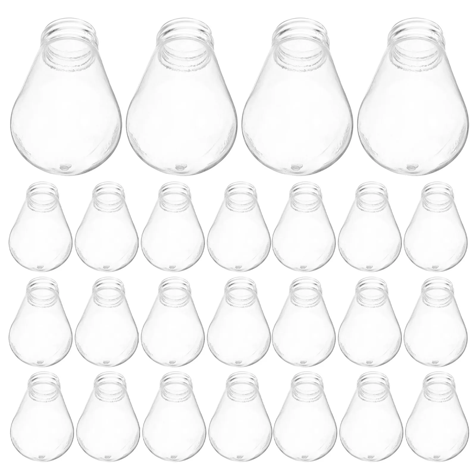 30Pcs Plastic Light Bulb Covers Clear Diffuser for E27 String Lights Universal Light Home Office Decor Lamp Replacement