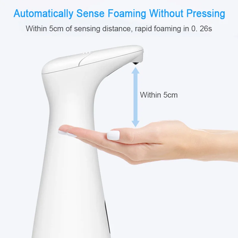 وعاء توزيع الصابون الأوتوماتيكي السائل أو رغوة غسالة ذكي التعريفي رغوة اليد غسالة للمطبخ الحمام موزع