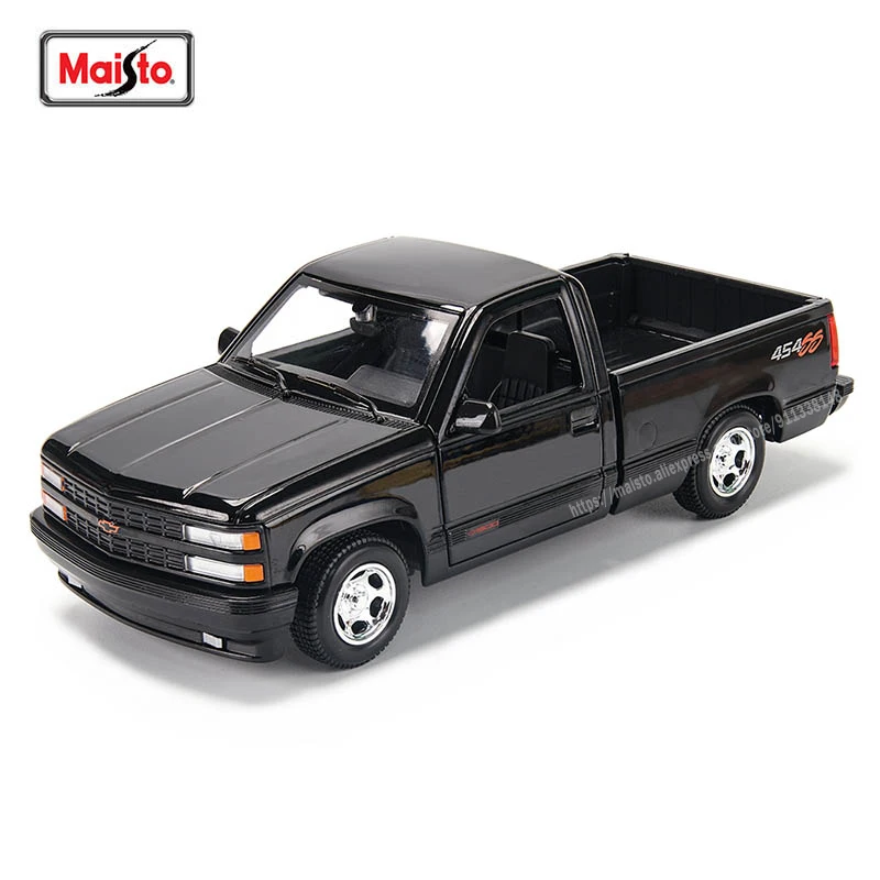 Maisto 1:24 New style 1993 454 SS Pick-up Black Highly-detailed die-cast precision model car Model collection gift