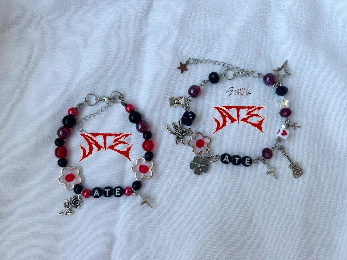 

Handmade atE Inspired Matching Bracelet Y2K Rock Aesthetics