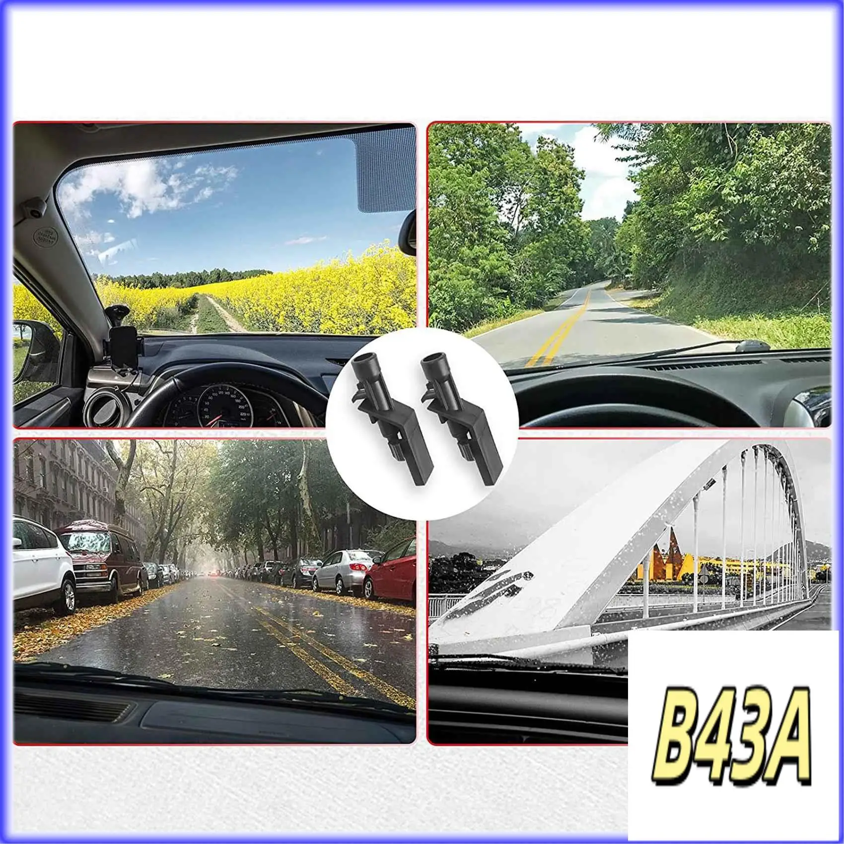 Sp-2PCS Front Windshield Washer Nozzles For 12-16 Honda CR-V/ 12-15 Honda Crosstour/11-13 Honda Accord 76810-TP6-A01 - Image 2