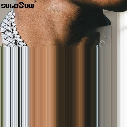 

Men's HipHop Iced Out Cuban Link Chain Necklace 13/14/20MM Gold Silver Rhinestone Pave Gift