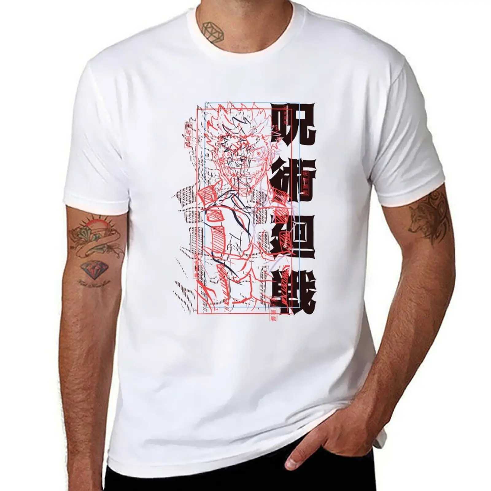 

Sukuna Rage|Sorcery fight T-Shirt black cotton t-shirt plain for man package cotton t shirt man T-Shirt