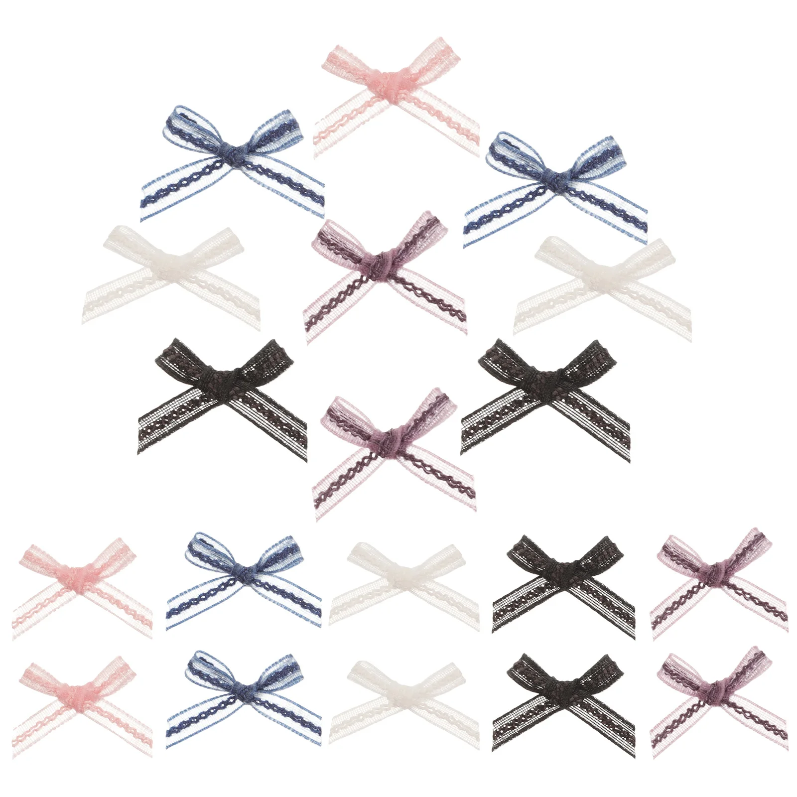 

50Pcs Mini Decorative Bowknot for Crafts DIY Sewing Hairpin Accessories Gift Wrapping Decoration Tiny Bows Bows for Crafts