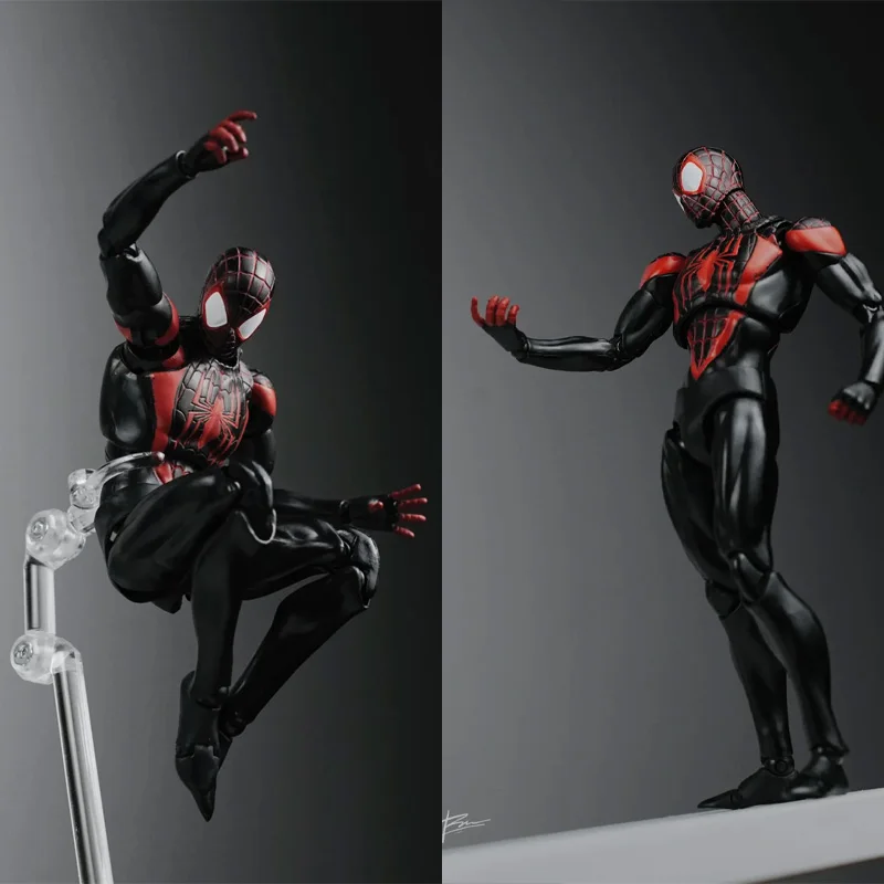 متوفر في المخزون Ct Toys سبايدرمان مايلز موراليس مافيكس 092 الرجل العنكبوت الشكل Shf الرجل العنكبوت أنيمي عمل الشكل تمثال نموذج دمى هدايا