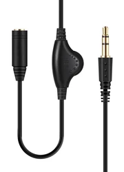 3.5mm Jack rozszerzenie Audio kabel M/F Audio Stereo 3.5mm Jack przewód Aux z regulacją głośności do słuchawek dousznych