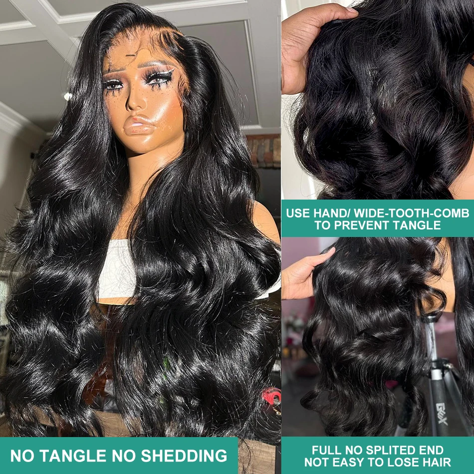 13x6 HD 220% Transparent Body Wave 30 40 Inches  5x5 Glueless Ready To Go Lace Front Human Hair Wigs 13x4 Lace Frontal Wig