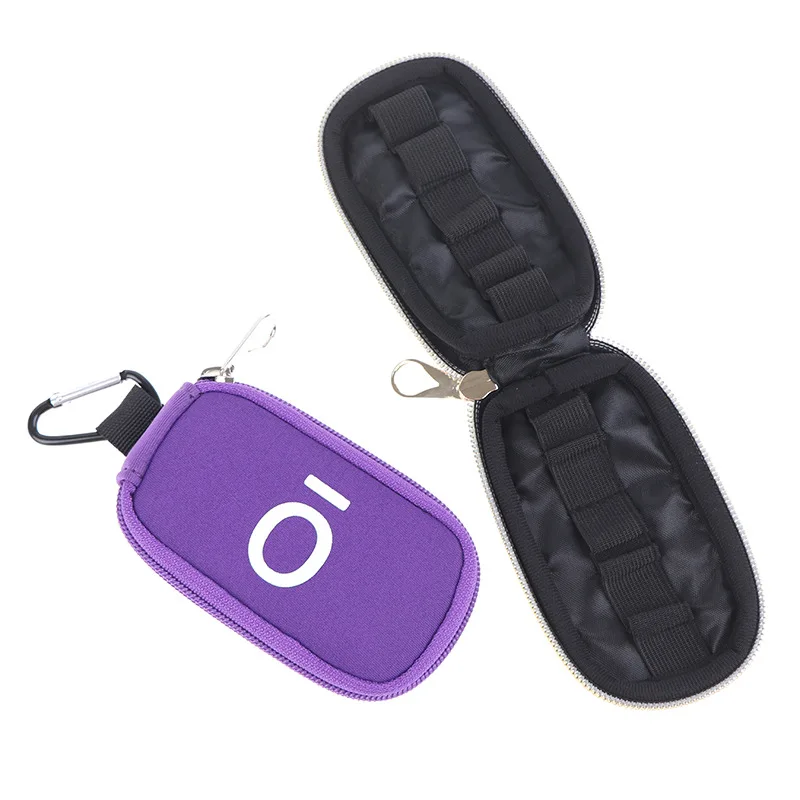 Essential Oil Storage Bag1-3ML Keychain For Doterra 10Slots Bottle Holder With Hanging Buckle Oil Travel Carrying Key Chain