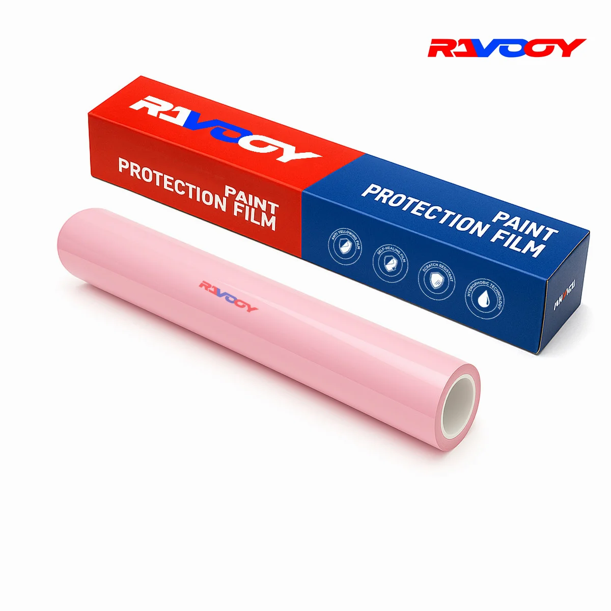 Glossy Baby Pink Paint Protection Film Color PPF TPU Car Wrap Invisible Scratch Resistant Anti-Yellowing Hydrophobic Protection