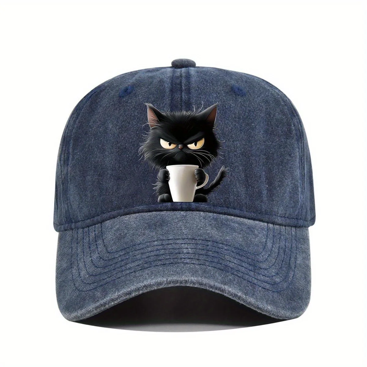 Il berretto da baseball con stampa simpatico gatto è un must per il tempo libero quotidiano, i viaggi all'aria aperta e la protezione solare