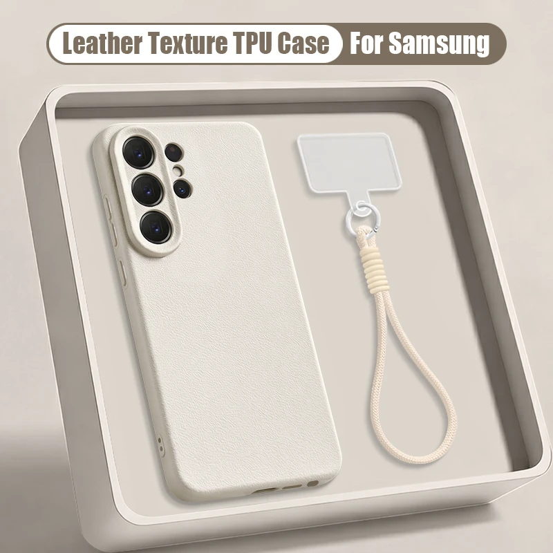 Handgelenk-Lanyard-Handyhülle für Samsung Galaxy S26 S25 S24 S23 Ultra S21 S25 FE A57 A37 A17 A56 A55 A16 A26 A54 Weiche Silikonhülle