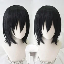 Anime Fyodor Wig Bungo Stray Dogs Fyodor Dostoevsky Cosplay Wig Short Black Heat Resistant Synthetic Hair Perucas Anime Wigs