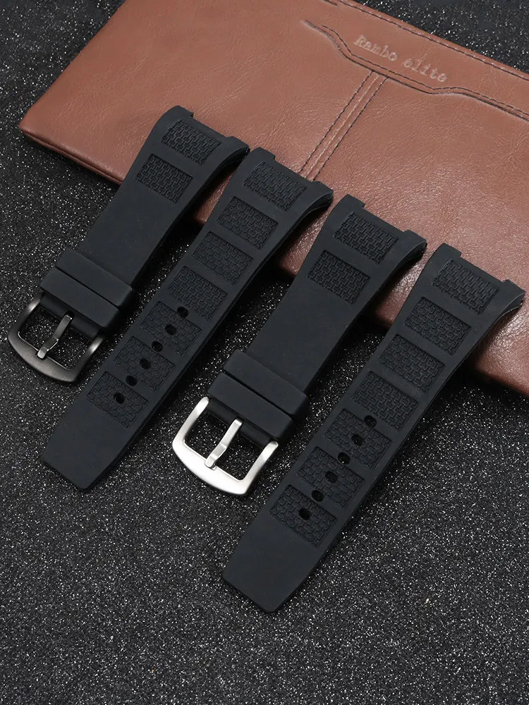 For IWC IW376501 IW323601 Engineer Series Notched Waterproof Sports Silicone Watch Strap
