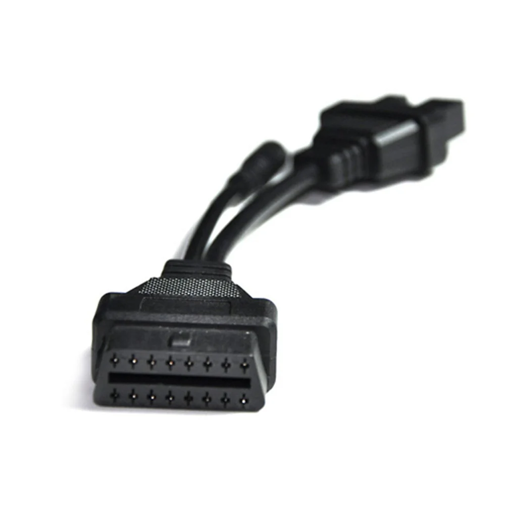 2023 OBD Adapter For Mitsubishi Outlander L200 ASX Pajero 12Pin To 16 Pin OBD2 Diagnostic Cable Car Diagnostic Tool