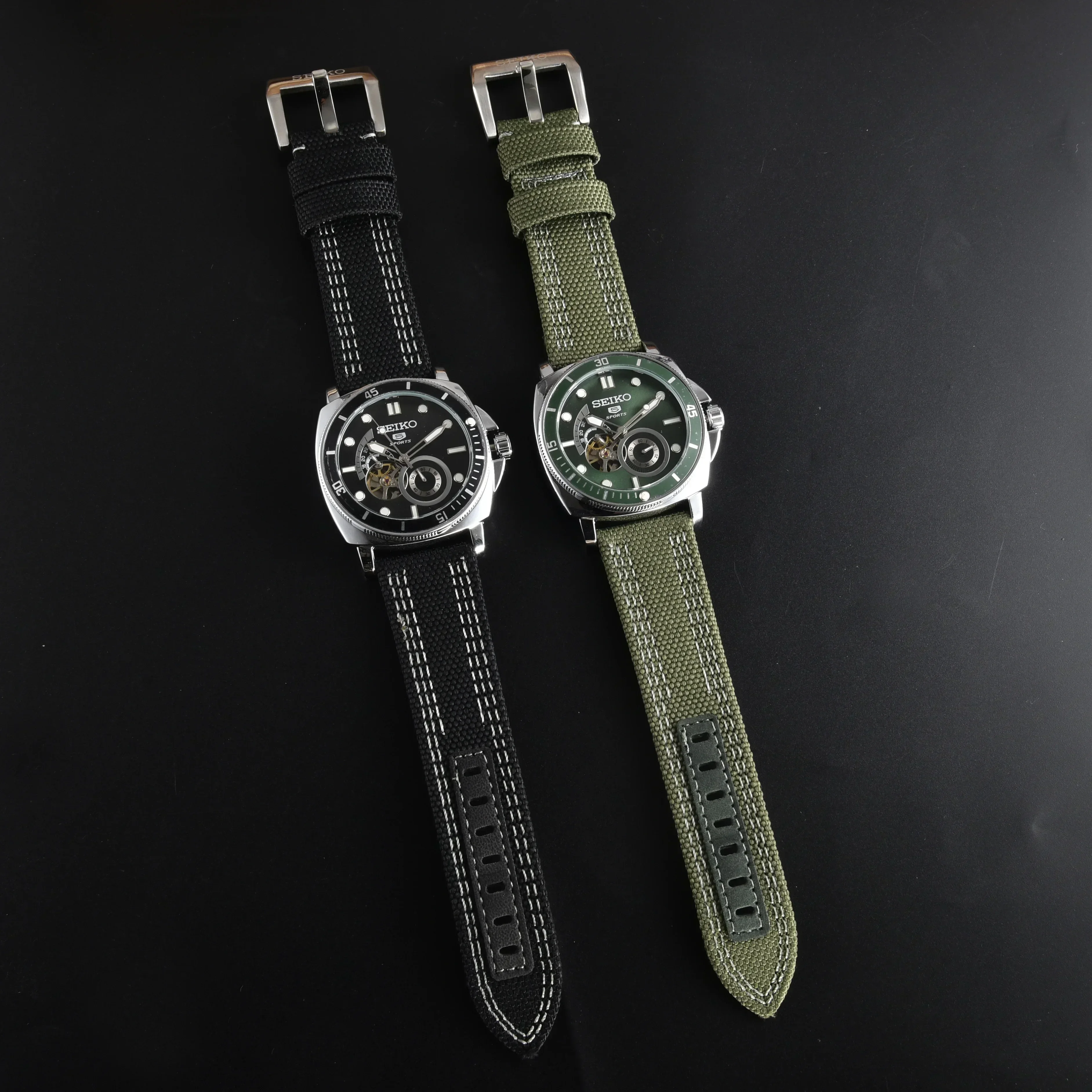 High Quality SEIKO 5 Mechanical Watch Automatic Watch Men\'s Canvas with Luminous Men\'s Watch Luxury Fashion Ladies Watches