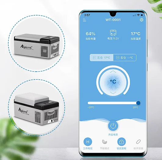 Alpicool 15L/20L/25L K25 Car Refrigerator Fridge Small Freezer 12V Compressor Portable Cooler 220V For Home Use Vehicle Truck