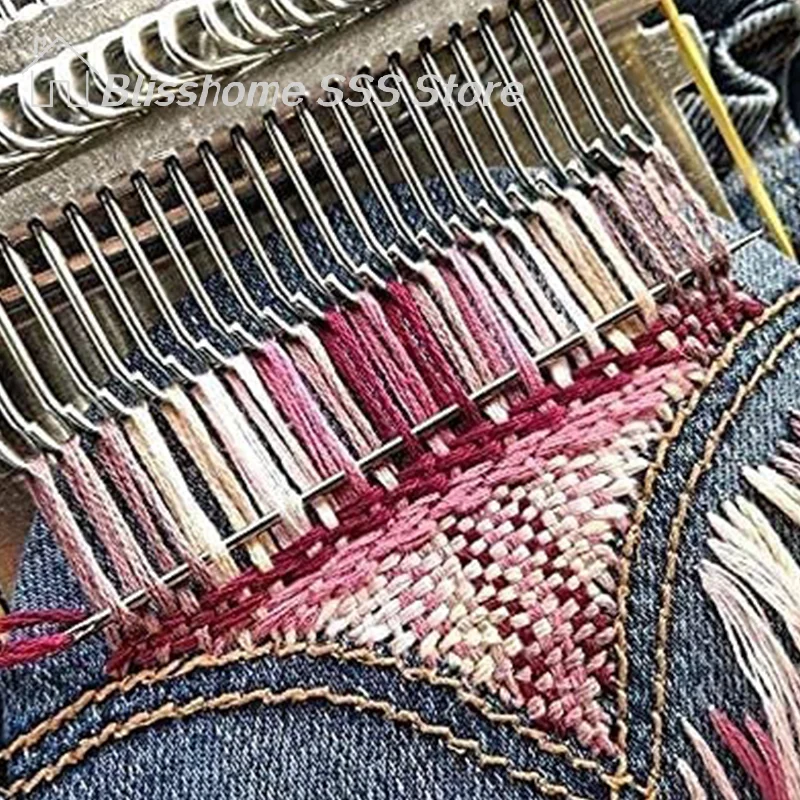 【S】Diy Creative Braiding Patching Machine Hand Knitting Wooden Speed Weve Type Small Loom Tool Stitching And Knitting Loom